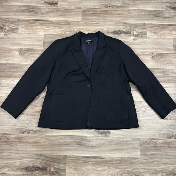 J. Crew Jackets & Blazers - J. Crew Helena Black Twill Classic Blazer Size 20